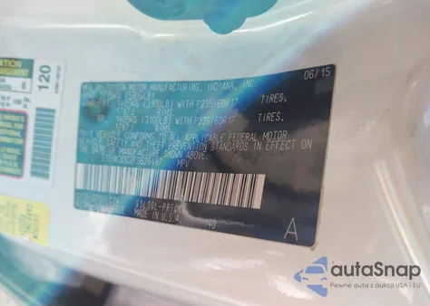 2015 Toyota Sienna Xle 8 Passenger from USA, damaged, VIN 5TDYK3DC2FS628487